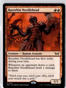 Razorkin Needlehead Duskmourn: House of Horror Regular NM R 0153 - Image 1