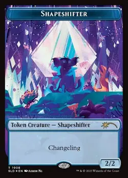 Shapeshifter (#1908) - Double Rainbow Foil Token SLD NM MTG - Image 1