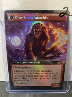 MTG Crimson Vow Volatile Arsonist (Extended Art FOIL) NM Mythic - Image 2