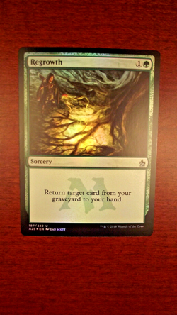 FOIL Regrowth - NM Near Mint, Masters 25, English, MTG Magic the Gathering A25 - Image 1
