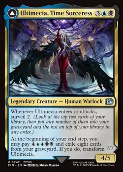 MTG Final Fantasy Commander Deck - Ultimecia, Time Sorceress - Blue Black - Image 1