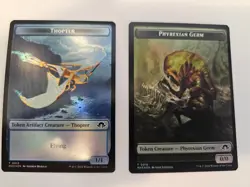 MTG -FOIL Thopter 13 Phyrexian Germ 16-Double Token - Modern Horizons 3 - Image 1