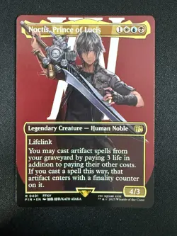 Noctis, Prince of Lucis (BORDERLESS) Final Fantasy - Magic the Gathering - Image 1