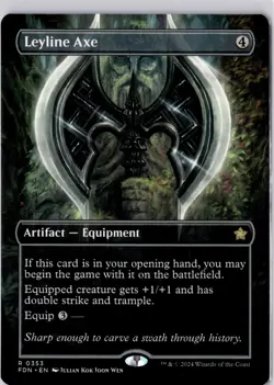 Leyline Axe (Borderless) Foundations Regular NM R 0353 - Image 1