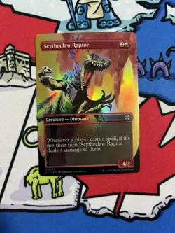 Scytheclaw Raptor x1 Mtg Foil Borderless The Lost Caverns of Ixalan - Image 1