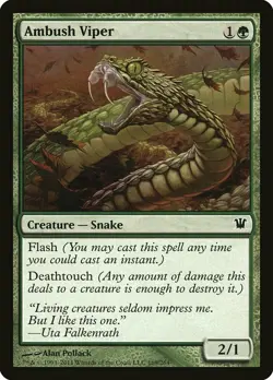1x Ambush Viper - NM English MTG - Innistrad - Image 1