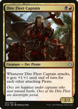 1x Dire Fleet Captain - NM English MTG - Ixalan - Image 1