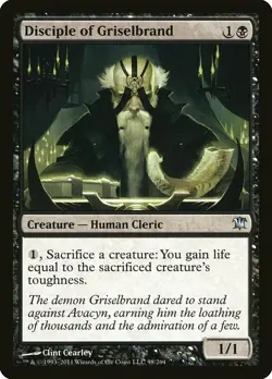 1x Disciple of Griselbrand - NM English MTG - Innistrad - Image 1