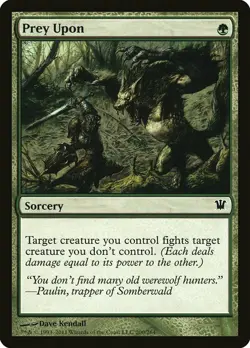1x Prey Upon - NM English MTG - Innistrad - Image 1