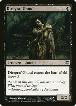 1x Diregraf Ghoul - NM English MTG - Innistrad - Image 1