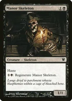 1x Manor Skeleton - NM English MTG - Innistrad - Image 1