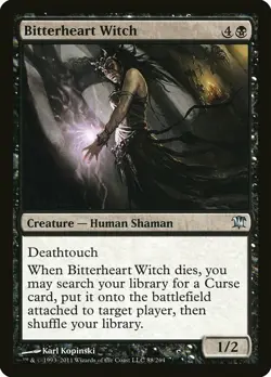 1x Bitterheart Witch - NM English MTG - Innistrad - Image 1
