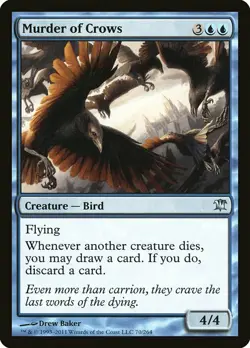 1x Murder of Crows - NM English MTG - Innistrad - Image 1