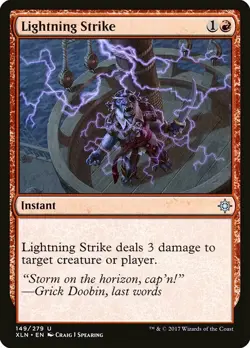1x Lightning Strike - NM English MTG - Ixalan - Image 1