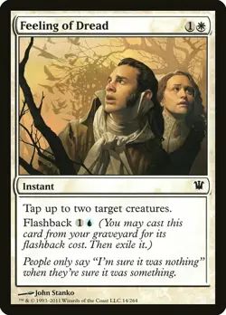 1x Feeling of Dread - NM English MTG - Innistrad - Image 1