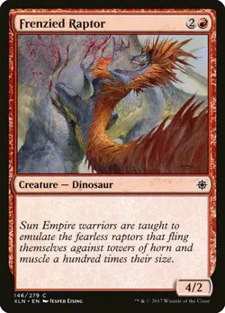 1x Frenzied Raptor - NM English MTG - Ixalan - Image 1