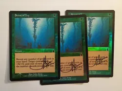 Magic The Gathering - 1x Signed Foil Scent of Ivy (mtg) Urza's Destiny - 3 avail - Image 1