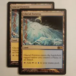 Magic The Gathering - 1x Signed Glacial Fortress (mtg) M13 - 2 avail - Image 1