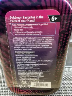 Pokemon TCG: Mega Heroes Mini Tin - Mega Gardevoir SEALED (2 Booster Packs) - Image 4