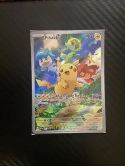 Pikachu SVP027 SVP Black Star Promos - English Pokemon SV SEALED - Image 1