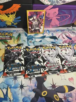 Lot of 6 Pokemon TCG - Scarlet and Violet Packs (Journey, Destined, White Flare - Image 3