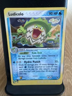 Pokemon Ludicolo 7/100 E-Reader Holo Rare LP Card Ex Sandstorm - Image 1