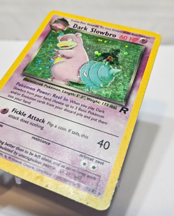 Dark Slowbro 12/82 Holo Rare Unlimited Team Rocket SWIRL Pokemon 591 - Image 2
