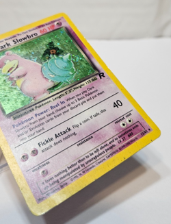 Dark Slowbro 12/82 Holo Rare Unlimited Team Rocket SWIRL Pokemon 591 - Image 5