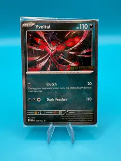 Pokemon Yveltal 088/132 Mega Evolution Stamped Promo Card Sealed - Image 1