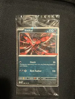 Sealed Yveltal 088/132 Reverse Holo Mega Evolution Pokemon GAMESTOP PROMO - Image 1