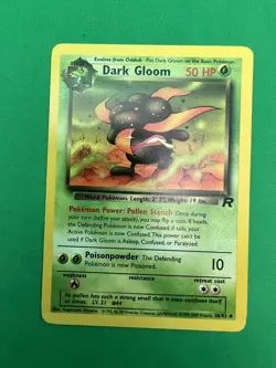 DARK GLOOM - 36/82 - Team Rocket - Pokemon Card - Unlimited Edition - NM - Image 1