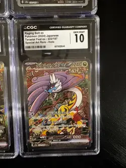 POKEMON TCG GRADED SLAB LOT CGC AND PRISTINE 10 4x! - Image 2