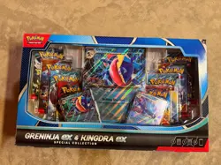 Pokemon Greninja EX and Kingdra EX Special Collection Box TCG Walmart Exclusive - Image 1