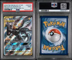 Pokemon Sun & Moon Black Star Promo SM168 Pikachu & Zekrom GX - Tag Team PSA 9 - Image 3