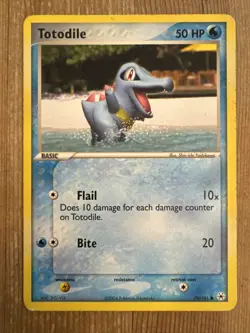 Pokemon TCG Totodile EX Hidden Legends 79/101 Regular Common MP - Image 1