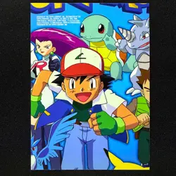 topps Pokemon TV Animation Series 1 Rainbow Holo Foil TV9 Jesse - Image 2