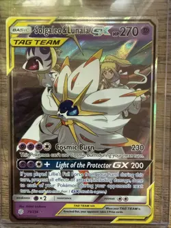 Pokemon TCG Solgaleo & Lunala Tag Team GX Sun & Moon - Cosmic Eclipse 75/236 NM - Image 1