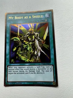 My Body as a Shield - PGL2-EN074 Gold Rare 1st Edition NM YuGiOh - Image 1