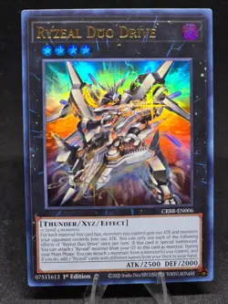 Yu-Gi-Oh! TCG Ryzeal Duo Drive CRBR-EN006 (UR) Crossover Breakers 1st Edition NM - Image 1