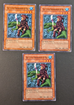 Yugioh TCG - 3x Little Swordsman of Aile - MRD-085 - 1x 1st Edition - LP Vintage - Image 1