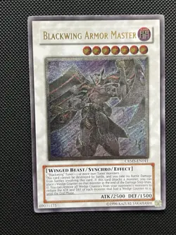 Yugioh! Blackwing Armor Master - CRMS-EN041 - Ultimate Rare - NM/LP - Image 1