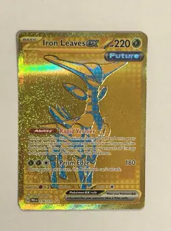 Iron Leaves ex 176/131 SV Prismatic Evolutions Hyper Rare Pokemon Card NM - Image 1