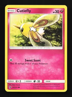 Cutiefly 145/214 LP Lost Thunder English Pokemon Card TCG - Image 1