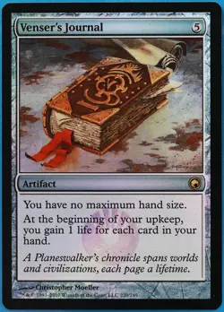 Venser's Journal FOIL Scars of Mirrodin NM Artifact Rare CARD (508072) ABUGames - Image 1