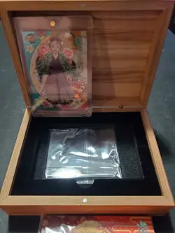 Demon Slayer SSP Tanjiro tiger holo foil card blossom box with postcards and box - Image 2