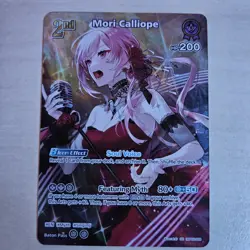 Hololive TCG OCG english card karte Mori Calliope 2nd full art - Image 1
