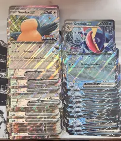 Pokemon TCG Snorlax EX & Greninja EX Jumbo Card Lot of 35 - Image 1