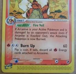 Arcanine 15/100 Rare Non-Holo Sandstorm Set Pokemon Card NM - Image 3