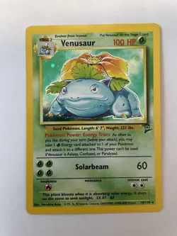 Venusaur Holo 18/130 Base Set 2 WOTC Vintage Pokemon Card 2000 - MP LP/MP - Image 1