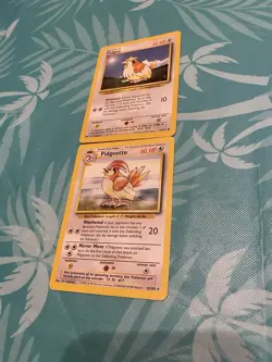 Pokemon TCG Base Set 2 Card Evolution Lot Pidgey & Pidgeotto Vintage - Image 1